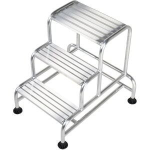 Loops 750mm Tall Stable Steps Sturdy Aluminium Frame 500mm Wide 3 Tread Step Ladder Loops 750mm Tall Stable Steps Sturdy Aluminium Frame 500mm Wide 3 Tread Step Ladder