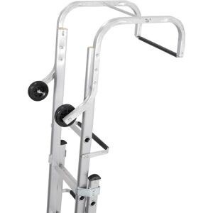Loops 15 + 13 Rung Roof Ladder & Ridge Safety Hook Double Section 6.7m MAX Grip Steps Loops 15 + 13 Rung Roof Ladder & Ridge Safety Hook Double Section 6.7m MAX Grip Steps
