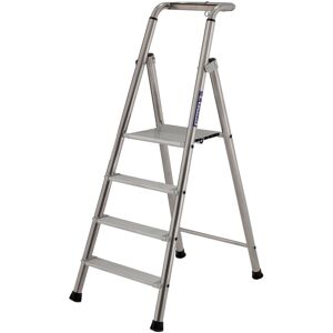 Loops 1m MAX STABILITY Platform Step Ladders 4 Tread Anti Slip Aluminium DIY Steps Loops 1m MAX STABILITY Platform Step Ladders 4 Tread Anti Slip Aluminium DIY Steps