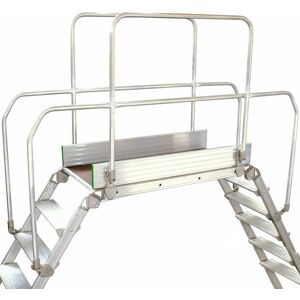 Loops 8 Tread Industrial Bridging Steps & Handle Crossover Ladder 1.2m x 0.5m Platform Loops 8 Tread Industrial Bridging Steps & Handle Crossover Ladder 1.2m x 0.5m Platform