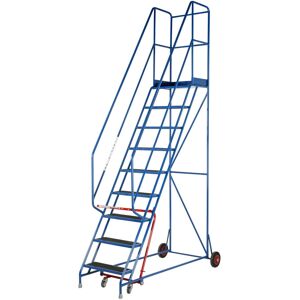 Loops 9 Tread Mobile Warehouse Stairs Anti Slip Steps 3.25m Portable Safety Ladder Loops 9 Tread Mobile Warehouse Stairs Anti Slip Steps 3.25m Portable Safety Ladder