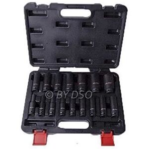 US PRO 16 Piece 1/2" inch Drive 6 Point European Deep Impact Socket Set US1340 US PRO 16 Piece 1/2" inch Drive 6 Point European Deep Impact Socket Set US1340