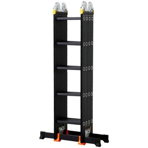 Unbranded 5.7M Heavy Duty Folding Ladder Aluminium Extendable Multi Purpose Step Unbranded 5.7M Heavy Duty Folding Ladder Aluminium Extendable Multi Purpose Step