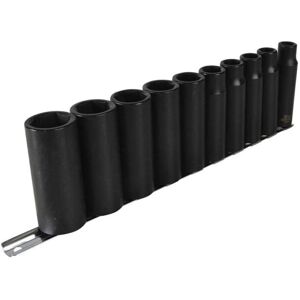 Teng 9126 10 Piece Metric Deep Impact Socket Set 1/2in Square Drive Teng 9126 10 Piece Metric Deep Impact Socket Set 1/2in Square Drive