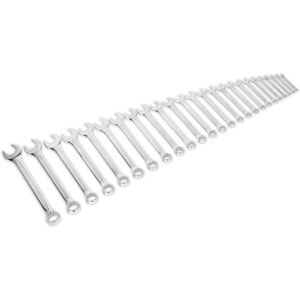 Loops 25pc Slim Handled Combination Spanner Set -12 Point Metric Ring Open Head Wrench Loops 25pc Slim Handled Combination Spanner Set -12 Point Metric Ring Open Head Wrench
