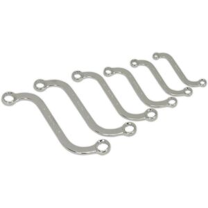 Loops 6pc Double Ended S Spanner Set - 8 to 19mm Metric 12 Point Curved Ring Wrench Loops 6pc Double Ended S Spanner Set - 8 to 19mm Metric 12 Point Curved Ring Wrench