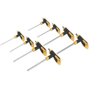 Loops 8 Piece T-Handle TRX-Star Key Set - T10 to T50 Sizes - Comfort Grip Handle Loops 8 Piece T-Handle TRX-Star Key Set - T10 to T50 Sizes - Comfort Grip Handle