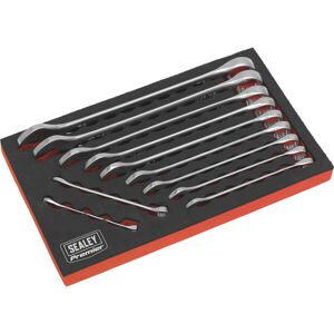 Loops 11pc Slim Handled Combination Spanner Set - 12 Point Imp Ring Open Head Wrench Loops 11pc Slim Handled Combination Spanner Set - 12 Point Imp Ring Open Head Wrench