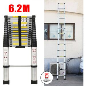 Unbranded 6.2M Telescopic Ladder Extendable Step Multi Purpose Loft Ladder EN131 Unbranded 6.2M Telescopic Ladder Extendable Step Multi Purpose Loft Ladder EN131