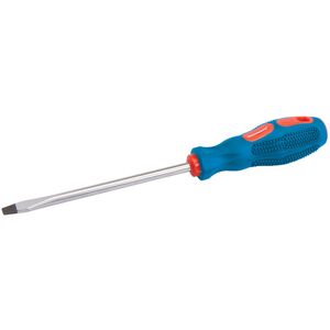 Loops SL6 x 100mm Slotted Screwdriver Soft Grip Handle & Hard Steel Flared Flat Driver Loops SL6 x 100mm Slotted Screwdriver Soft Grip Handle & Hard Steel Flared Flat Driver