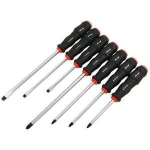 7pc Pound Thru Screwdriver Set, Magnetic Tip, Pozi & Slotted (Neilsen CT4724) 7pc Pound Thru Screwdriver Set, Magnetic Tip, Pozi & Slotted (Neilsen CT4724)