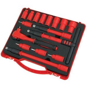 1000V Insulated 16Pcs 3/8" inch VDE Socket Ratchet Bit Tool Set (Neilsen CT2770) 1000V Insulated 16Pcs 3/8" inch VDE Socket Ratchet Bit Tool Set (Neilsen CT2770)
