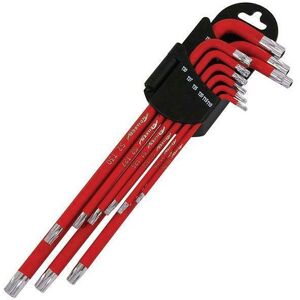 9 Piece E Long Magnetic Star Tamper Star Torx Key Set (Genuine Neilsen CT1860) 9 Piece E Long Magnetic Star Tamper Star Torx Key Set (Genuine Neilsen CT1860)