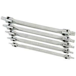 Star Key Swivel Head Wrench 5 Piece Torx Key Set Swivel (Genuine Neilsen CT1384) Star Key Swivel Head Wrench 5 Piece Torx Key Set Swivel (Genuine Neilsen CT1384)