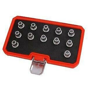 Neilsen VW VAG Locking Wheel Nuts Stud 12pc Socket Set Multi Ribe Spline Kit (CT4227) Neilsen VW VAG Locking Wheel Nuts Stud 12pc Socket Set Multi Ribe Spline Kit (CT4227)