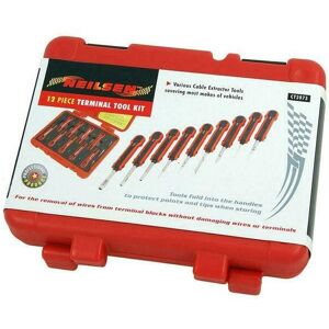 Neilsen Auto Terminal Tool Kit - 12 pcs, Universal, Durable Neilsen Auto Terminal Tool Kit - 12 pcs, Universal, Durable