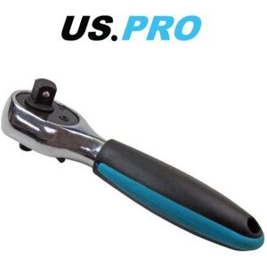 US PRO Tools Stubby Double-Headed Ratchet 1/4in & 3/8in Drive, 72 Teeth, 5 Degre US PRO Tools Stubby Double-Headed Ratchet 1/4in & 3/8in Drive, 72 Teeth, 5 Degre