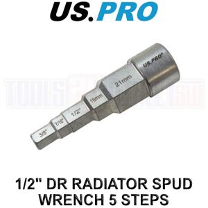 US PRO Tools 1/2" Drive Radiator Spud Wrench 5 Steps 3468 US PRO Tools 1/2" Drive Radiator Spud Wrench 5 Steps 3468