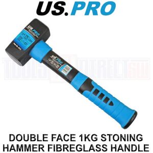 US PRO Tools 2.2lbs Stoning Hammer 1kg Fibreglass Handle 11" Inch Sledge Hammer US PRO Tools 2.2lbs Stoning Hammer 1kg Fibreglass Handle 11" Inch Sledge Hammer