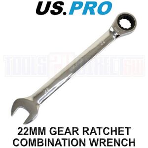 US PRO Tools 22mm Ratchet Spanner Wrench 72 Teeth Open & Ring End Wrench 3583 US PRO Tools 22mm Ratchet Spanner Wrench 72 Teeth Open & Ring End Wrench 3583