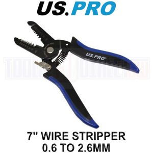 US PRO Tools Precision Wire Strippers Cutters 7 Inch 0.6 - 2.6mm Safety Lock 683 US PRO Tools Precision Wire Strippers Cutters 7 Inch 0.6 - 2.6mm Safety Lock 683