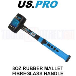 US PRO Tools 8OZ Rubber Mallet With Fibreglass Handle 4523 US PRO Tools 8OZ Rubber Mallet With Fibreglass Handle 4523