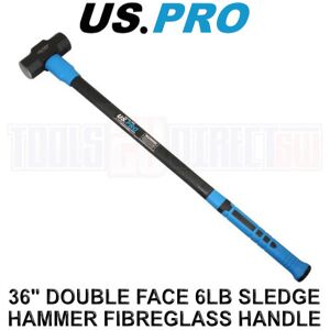US PRO Tools 6lbs 3ft Sledge Hammer 2.7kg Fibreglass Handle 36 inch 4505 US PRO Tools 6lbs 3ft Sledge Hammer 2.7kg Fibreglass Handle 36 inch 4505