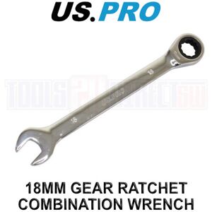 US PRO Tools 18mm Ratchet Spanner Wrench 72 Teeth Open & Ring End Wrench 3579 US PRO Tools 18mm Ratchet Spanner Wrench 72 Teeth Open & Ring End Wrench 3579
