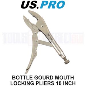US PRO Tools 10" Inch Bottle Gourd Shaped Jaw Locking Pliers 7058 US PRO Tools 10" Inch Bottle Gourd Shaped Jaw Locking Pliers 7058