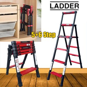 Unbranded WinHolder 1.7m Multi-Purpose Aluminum Telescopic A-Frame Ladder, 5+6 Step, 150kg Unbranded WinHolder 1.7m Multi-Purpose Aluminum Telescopic A-Frame Ladder, 5+6 Step, 150kg