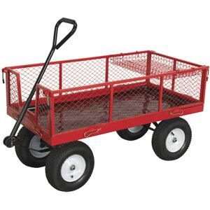 Sealey Platform Truck with Sides and Pneumatic Tyres - 450kg Capacity Sealey Platform Truck with Sides and Pneumatic Tyres - 450kg Capacity
