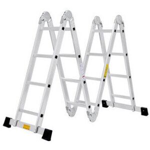 Unbranded 4.7M Heavy Duty Multi-Purpose Folding Aluminium Ladder w/2 Platform Unbranded 4.7M Heavy Duty Multi-Purpose Folding Aluminium Ladder w/2 Platform