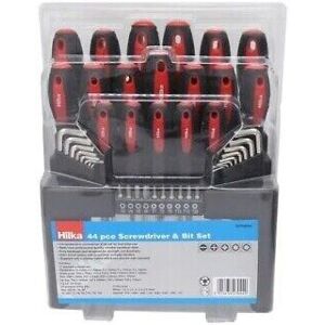 HILKA 44PC SOFT GRIP SCREWDRIVER 1/4" BIT HEX ALLEN TORX KEY SET 32700044 HILKA 44PC SOFT GRIP SCREWDRIVER 1/4" BIT HEX ALLEN TORX KEY SET 32700044