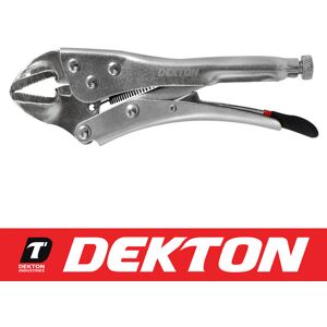Dekton Straight Jaw Locking Grips Mole Gripping Adjustable Pliers 180mm (7") Dekton Straight Jaw Locking Grips Mole Gripping Adjustable Pliers 180mm (7")