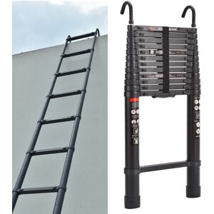 Unbranded 5M Telescopic Aluminum Ladder with Detachable Hook - EN131 Certified, Heavy-Duty Unbranded 5M Telescopic Aluminum Ladder with Detachable Hook - EN131 Certified, Heavy-Duty