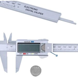 Vlio Electronic Digital Caliper 6'' Vernier Caliper 150mm Plastic Calliper Vlio Electronic Digital Caliper 6'' Vernier Caliper 150mm Plastic Calliper