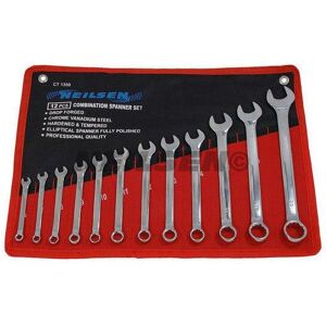 Neilsen 12PC METRIC FULLY POLISHED COMBINATION SPANNER WRENCH SET IN CASE 6-22MM CT1350 Neilsen 12PC METRIC FULLY POLISHED COMBINATION SPANNER WRENCH SET IN CASE 6-22MM CT1350