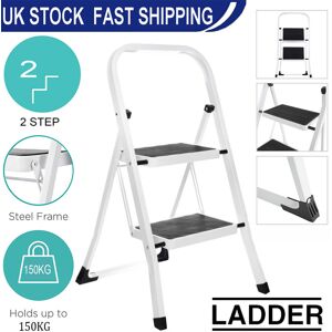 Unbranded 2 Step Ladder Folding Stool Heavy Duty 150kg Capacity Industrial Lightweight Unbranded 2 Step Ladder Folding Stool Heavy Duty 150kg Capacity Industrial Lightweight