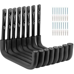 PiPaFox 8 Pack Ladder Hooks 25cm Garage Storage Utility Hook Heavy Duty Wall Mounted Sto PiPaFox 8 Pack Ladder Hooks 25cm Garage Storage Utility Hook Heavy Duty Wall Mounted Sto