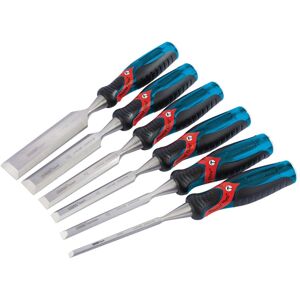 Draper Expert Soft Grip 'Pound Thru' Bevel Edge Wood Chisel Set, 140mm (6 Piece) Draper Expert Soft Grip 'Pound Thru' Bevel Edge Wood Chisel Set, 140mm (6 Piece)
