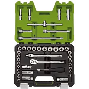Draper Expert MM/AF Combined Socket Set, 3/8"" Sq. Dr., Green (41 Piece) Draper Expert MM/AF Combined Socket Set, 3/8"" Sq. Dr., Green (41 Piece)