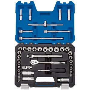 Draper Expert Combined MM/AF Socket Set, 3/8"" Sq. Dr., Blue (41 Piece) Draper Expert Combined MM/AF Socket Set, 3/8"" Sq. Dr., Blue (41 Piece)