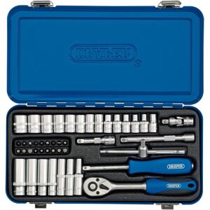 Draper Metric Socket Set in Metal Case, 1/4"" Sq. Dr. (45 Piece) Draper Metric Socket Set in Metal Case, 1/4"" Sq. Dr. (45 Piece)