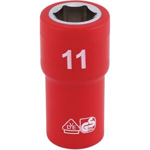 Draper Fully Insulated VDE Socket, 1/4"" Sq. Dr., 11mm Draper Fully Insulated VDE Socket, 1/4"" Sq. Dr., 11mm