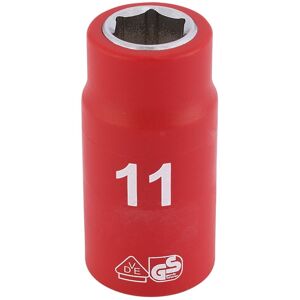 Draper Fully Insulated VDE Socket, 3/8"" Sq. Dr., 11mm Draper Fully Insulated VDE Socket, 3/8"" Sq. Dr., 11mm