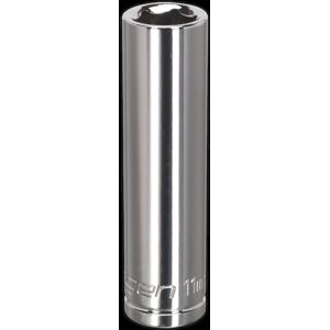 Sealey WallDrive® Socket 11mm Deep 3/8"Sq Drive Sealey WallDrive® Socket 11mm Deep 3/8"Sq Drive