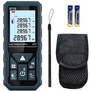 HANMATEK Laser Distance Meter 50m, DT50 Laser Measure 165ft with Portable Handle Digital HANMATEK Laser Distance Meter 50m, DT50 Laser Measure 165ft with Portable Handle Digital