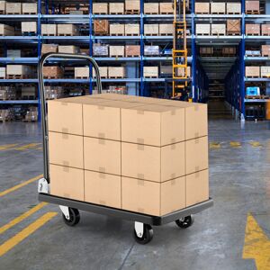 Costway Folding Push Cart Platform Truck Luggage Dolly W/ 360° Swivel Wheels 200kg Costway Folding Push Cart Platform Truck Luggage Dolly W/ 360° Swivel Wheels 200kg