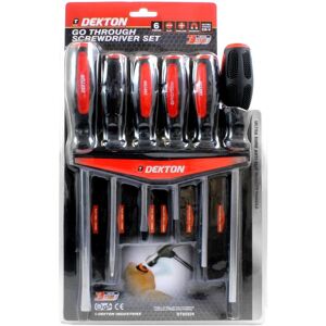 DEKTON 6PC GO THROUGH SCREWDRIVER SET, DT65524 DEKTON 6PC GO THROUGH SCREWDRIVER SET, DT65524