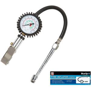 Bluespot Professional Garage Air Line Tyre Pump Inflator With Pressure Gauge Bluespot Professional Garage Air Line Tyre Pump Inflator With Pressure Gauge